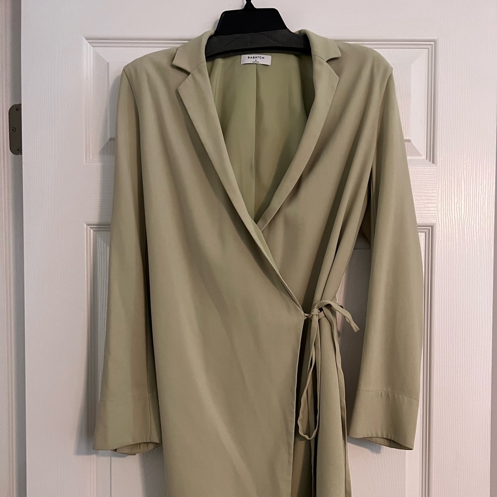 Pistachio blazer mini dress
